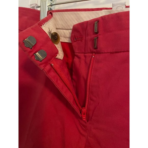 J CREW CAFE CAPRI PANT SIZE 2 RED ORANGE - Picture 10 of 10